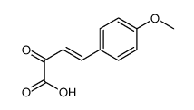 4-(4-methoxyphenyl)-3-methyl-2-oxobut-3-enoic acid Structure