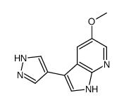 5-methoxy-3-(1H-pyrazol-4-yl)-1H-pyrrolo[2,3-b]pyridine Structure