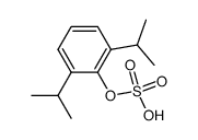 Sulfuric acid mono-(2,6-diisopropyl-phenyl) ester Structure