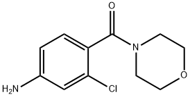 3-chloro-4-(morpholin-4-ylcarbonyl)aniline structure