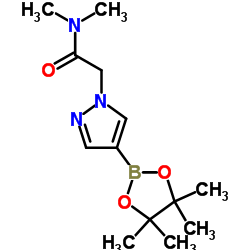 N,N-Dimethyl-2-(4-(4,4,5,5-tetramethyl-1,3,2-dioxaborolan-2-yl)-1H-pyrazol-1-yl)acetamide Structure