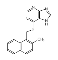 9H-Purine,6-[[(2-methyl-1-naphthalenyl)methyl]thio]- structure