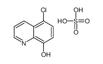 5-chloro-8-hydroxyquinolinium hydrogen sulphate structure