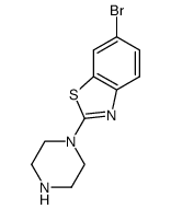 6-bromo-2-piperazin-1-yl-benzothiazole结构式