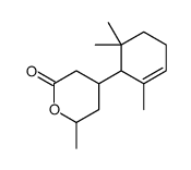 tetrahydro-6-methyl-4-(2,6,6-trimethyl-2-cyclohexen-1-yl)-2H-pyran-2-one picture