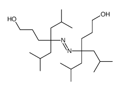 4-[[1-hydroxy-6-methyl-4-(2-methylpropyl)heptan-4-yl]diazenyl]-6-methyl-4-(2-methylpropyl)heptan-1-ol结构式
