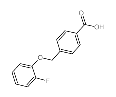 4-[(2-Fluorophenoxy)methyl]benzoic acid结构式