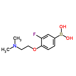 4-(2-(二甲氨基)乙氧基)-3-氟苯基硼酸图片