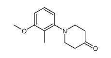 1- ( 3- 甲氧基 -2- 甲基苯基) -4- 哌啶酮结构式
