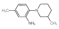 5-Methyl-2-(3-methyl-1-piperidinyl)aniline结构式