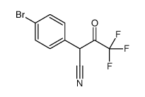 2-(4-Bromo-phenyl)-4,4,4-trifluoro-3-oxo-butyronitrile结构式