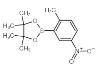 2-甲基-5-硝基苯硼酸频那醇酯结构式