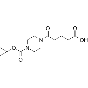 N-Boc-piperazine-C3-COOH结构式