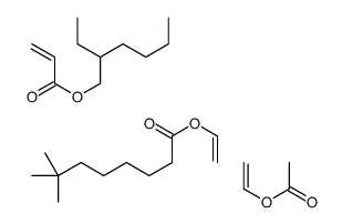 ethenyl acetate,ethenyl 7,7-dimethyloctanoate,2-ethylhexyl prop-2-enoate结构式