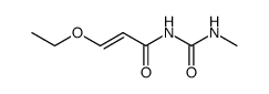 N-(3t(-)-ethoxy-acryloyl)-N'-methyl-urea结构式