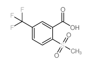 2-(甲基磺酰基)-5-(三氟甲基)苯甲酸结构式