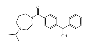 [4-(hydroxy-phenyl-methyl)-phenyl]-(4-isopropyl-[1,4]diazepan-1-yl)-methanone结构式