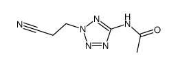 N-[2-(2-cyano-ethyl)-2H-tetrazol-5-yl]-acetamide结构式