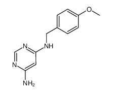 N4-(4-methoxy-benzyl)-pyrimidine-4,6-diyldiamine Structure