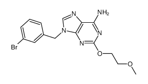 9-(3-bromobenzyl)-2-(2-methoxyethoxy)-9H-purin-6-amine Structure