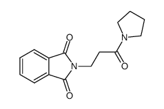 1-<3-(1,3-dioxo-2-isoindolinyl)propionyl>pyrrolidine结构式