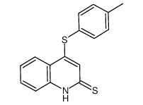4-(4-methylphenyl)thio-2(1H)-quinolinethione Structure