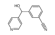 3-(hydroxy(pyridin-4-yl)methyl)benzonitrile结构式