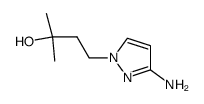 4-(3-amino-pyrazol-1-yl)-2-methyl-butan-2-ol结构式