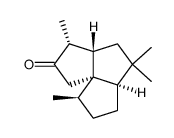 (3R*,3aS*,5aR*,8R*,8aS*)-octahydro-3,5,5,8-tetramethylcyclopentapentalen-2(1H)-one结构式