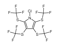 N-chloro-2,3,4,5-tetrakis(trifluoromethylthio)pyrrole结构式