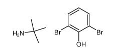 2,6-dibromophenol compound with 2-methylpropan-2-amine (1:1) Structure