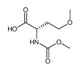 (S)-4-methoxy-2-(methoxycarbonylamino)butanoic acid Structure
