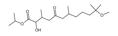 isopropyl 2-hydroxy-11-methoxy-3,7,11-trimethyl-5-oxododecanoate Structure