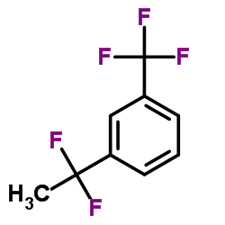 1-(1,1-Difluoroethyl)-3-(trifluoromethyl)benzene结构式