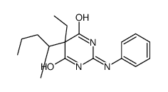 2-anilino-5-ethyl-5-pentan-2-yl-1H-pyrimidine-4,6-dione Structure