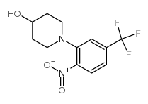 4-羟基-1-(2-硝基-5-三氟甲基苯基)哌啶结构式