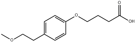 4-[4-(2-甲氧基乙基)苯氧基]丁酸图片