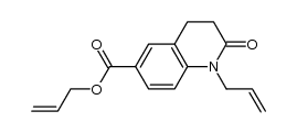 allyl 1-allyl-2-oxo-1,2,3,4-tetrahydro-6-quinolinecarboxylate结构式