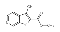 3-Hydroxy-thieno[2,3-c]pyridine-2-carboxylic acid methyl ester structure