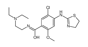 Benzamide, 5-chloro-N-(2-(diethylamino)ethyl)-4-((4,5-dihydro-2-thiazo lyl)amino)-2-methoxy-结构式