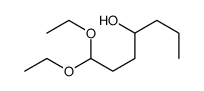 1,1-diethoxyheptan-4-ol Structure