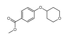 methyl 4-(tetrahydro-2H-pyran-4-yloxy)benzoate结构式