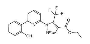 ethyl 1-(6-(2-hydroxyphenyl)pyridin-2-yl)-5-(trifluoromethyl)-1H-pyrazole-4-carboxylate Structure