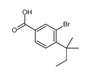 3-bromo-4-(2-methylbutan-2-yl)benzoic acid Structure
