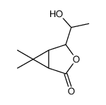 4-(1-hydroxyethyl)-6,6-dimethyl-3-oxabicyclo[3.1.0]hexan-2-one结构式