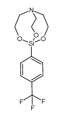 1-(4-(trifluoromethyl)phenyl)-2,8,9-trioxa-5-aza-1-silabicyclo[3.3.3]undecane结构式