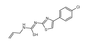 N1-[4-(p-chlorophenyl)-2-thiazolyl]-N2-allylthiourea结构式