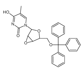 5-methyl-1-[(2R,4R)-4-(trityloxymethyl)-3,6-dioxabicyclo[3.1.0]hexan-2-yl]pyrimidine-2,4-dione结构式