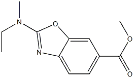 methyl 2-(ethyl(methyl)amino)benzo[d]oxazole-6-carboxylate结构式