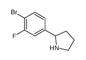 2-(4-bromo-3-fluorophenyl)pyrrolidine结构式